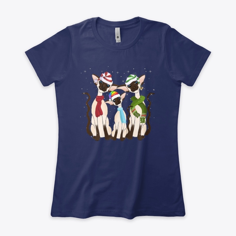  Seal Point Siamese Christmas Trio