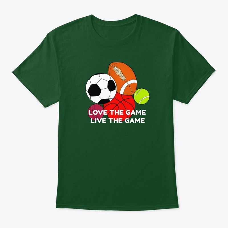 LOVE THE GAME LIVE THE GAME - Tee-shirt 