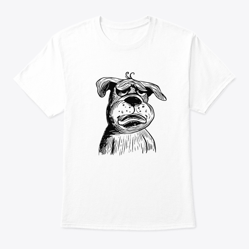 Bulldog Illustration - Funny Dog Design