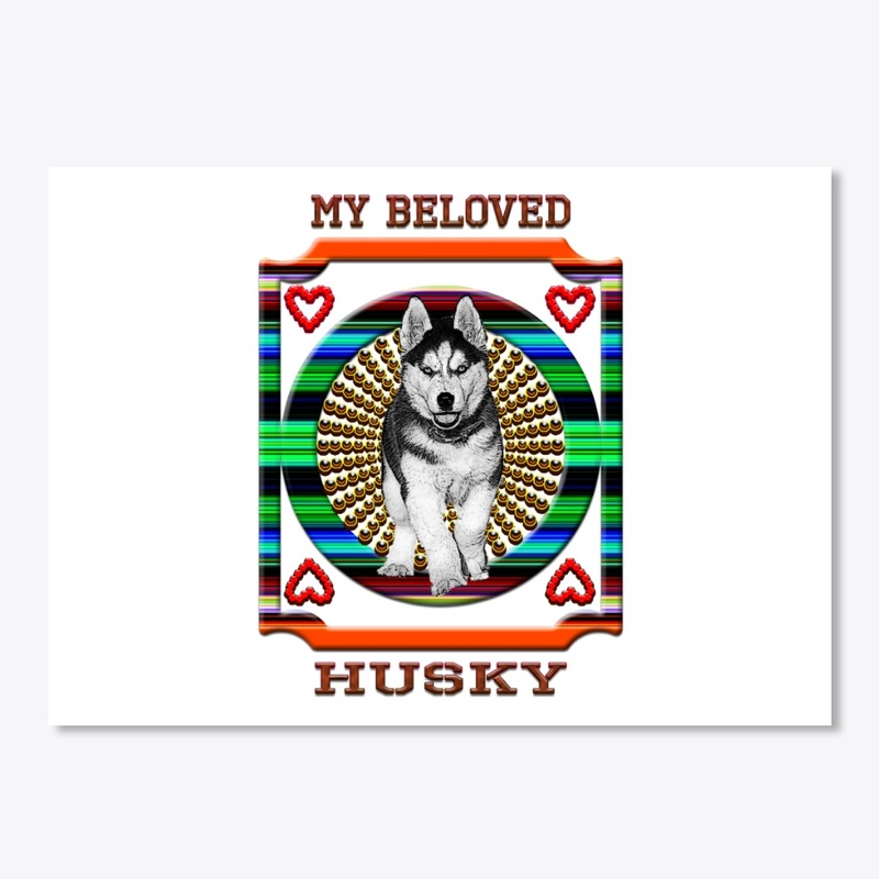 My beloved husky...t-shirt