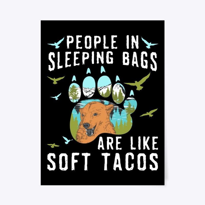 Camping Gift People In Sleeping Bags