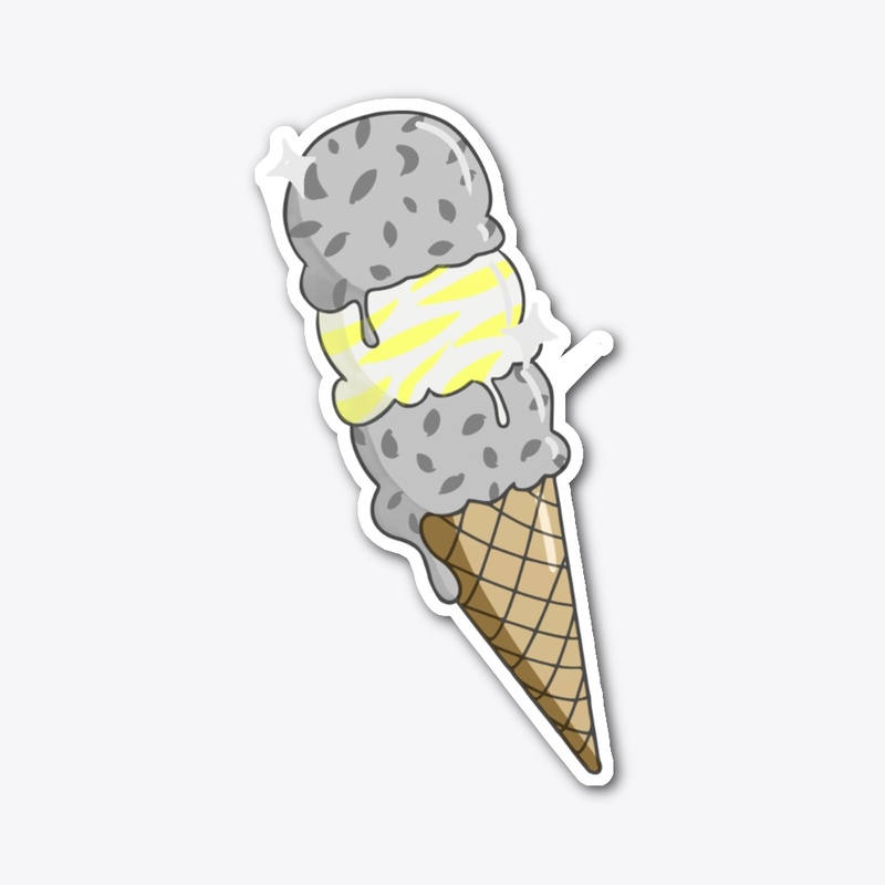 Demigender Ice Cream Sticker