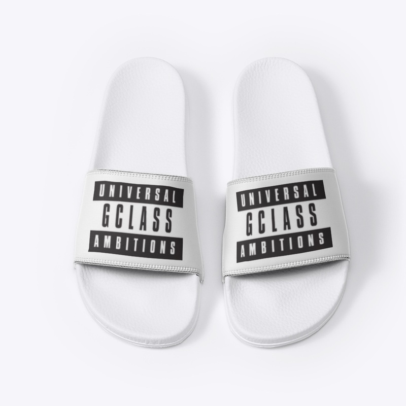 G.CLASS WHITE UA SLIDES
