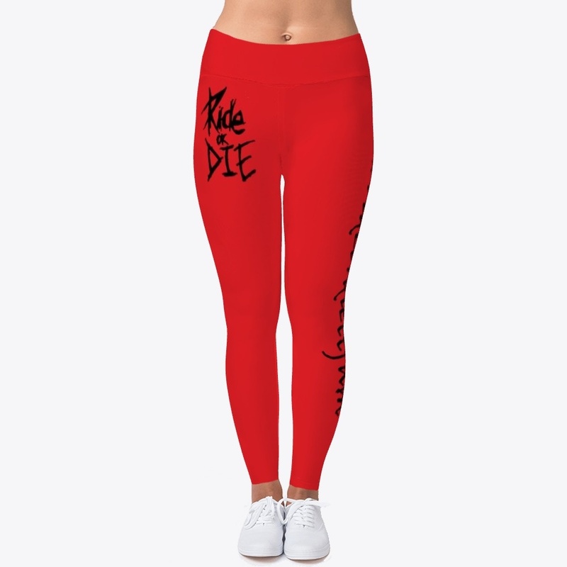 Ride or Die Red Leggings