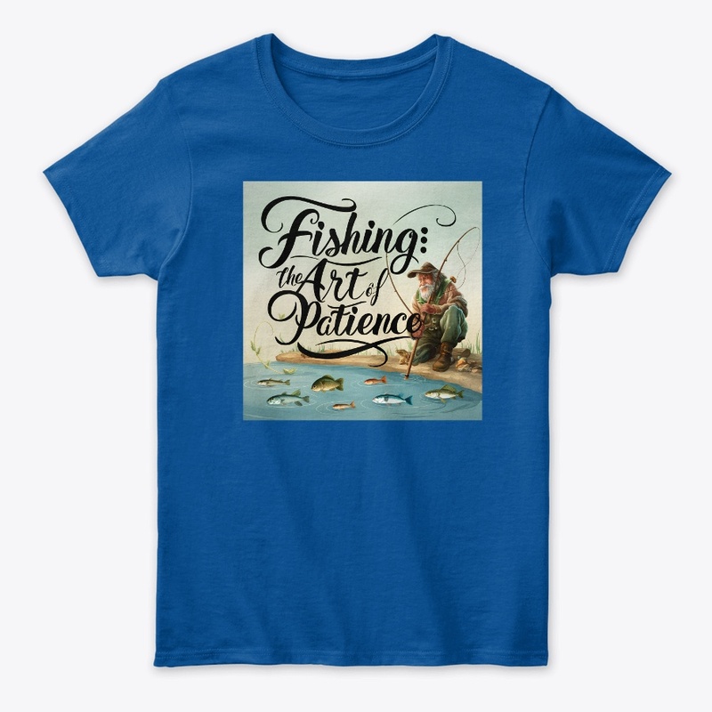 Illustration Fishing text design.