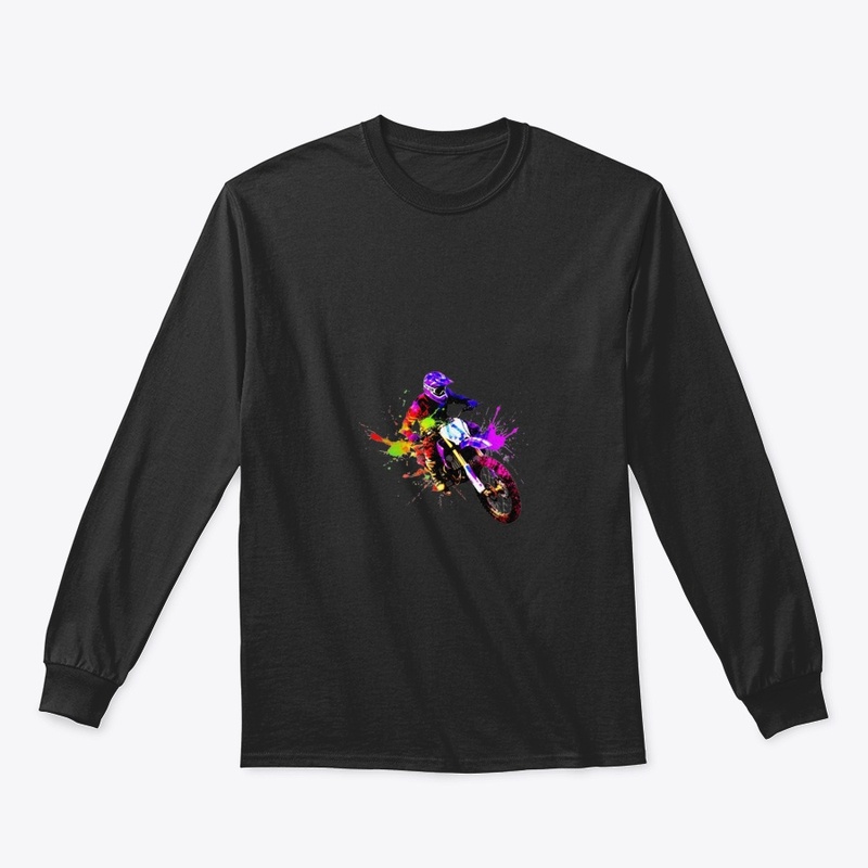 Dirt Bike Dreams- Vibrant Multi-Colored 
