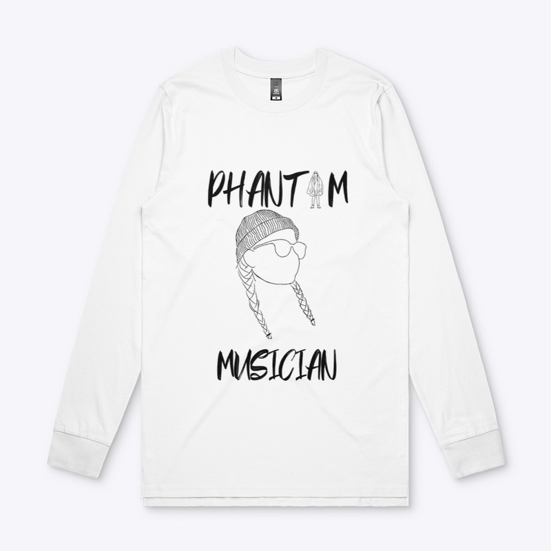 Phantom Merch Black on White