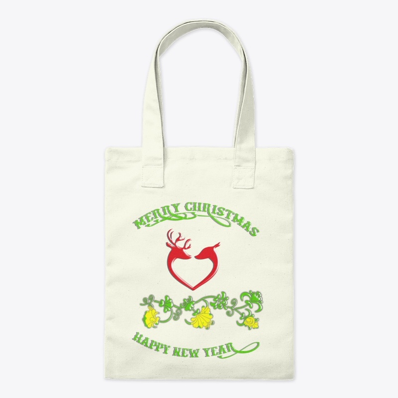 Merry Christmas with reindeer