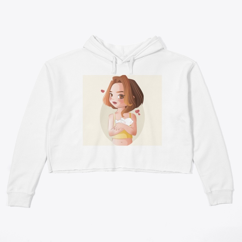 girl crop hoodie 