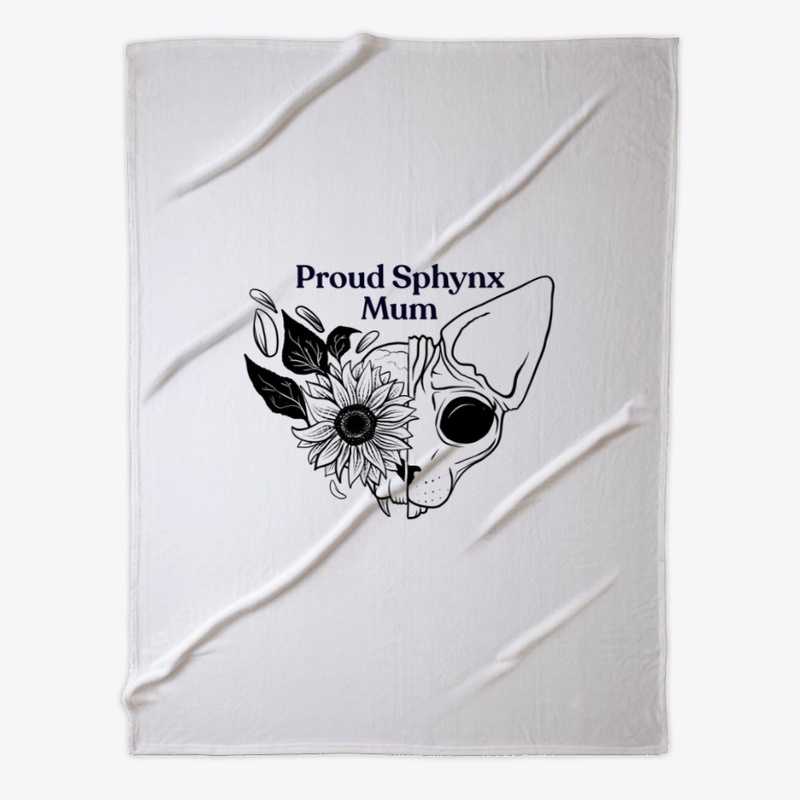 Proud Sphynx Mum- Sunflower - Black - Fu