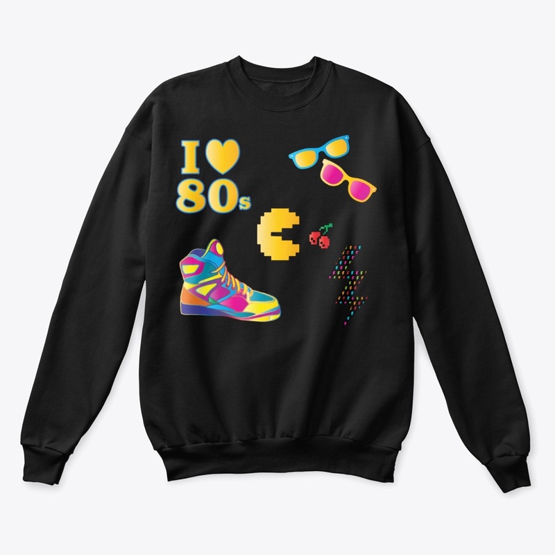 i love eighties design logo awsome desig