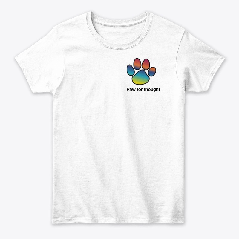Color Fade Paw Print Tee