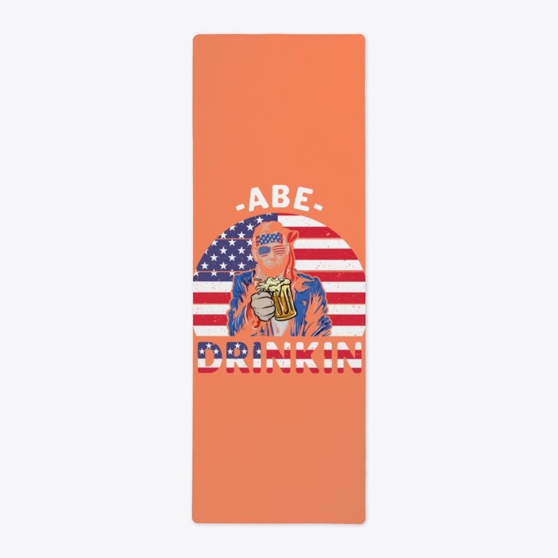 Abe drinking