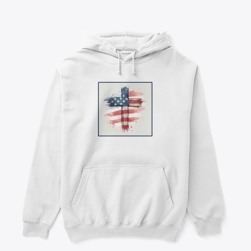 Flag Cross July 4th Tee