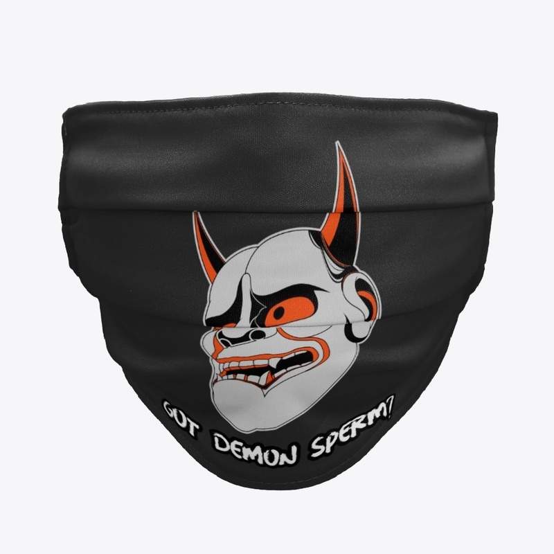 GOT DEMON SPERM Face Mask (Red Horn)