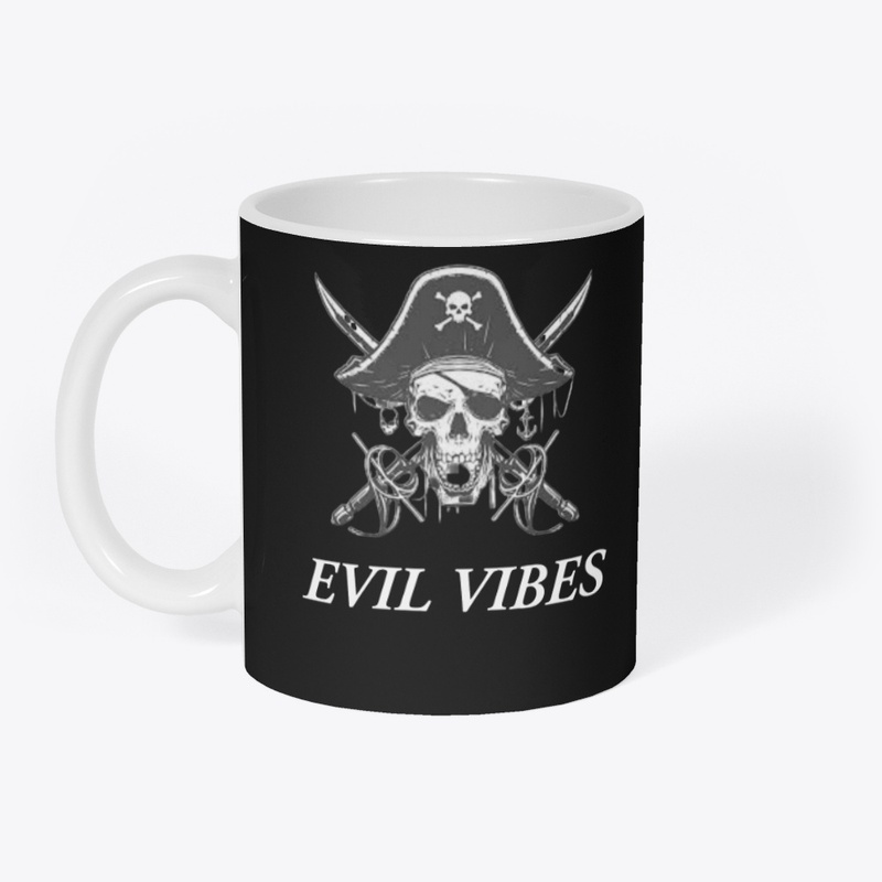 Evil Vibes Designed Dim Apparels and Mug