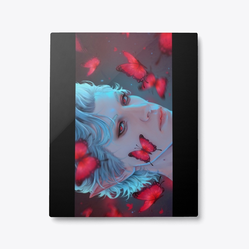 Red butterflies