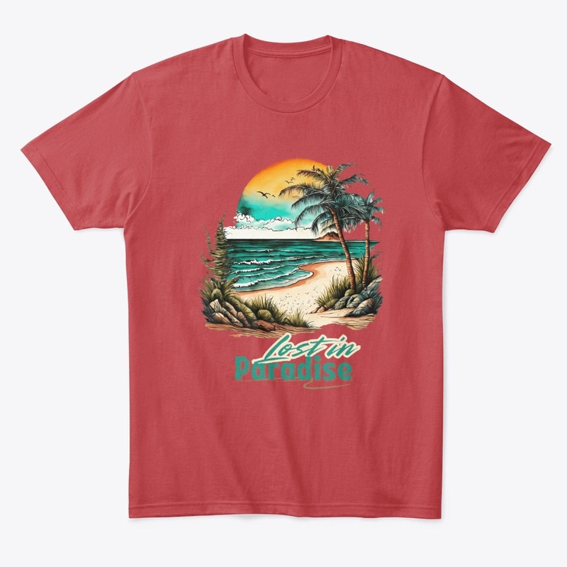 Lost in Paradise: Tropical Beach Tee