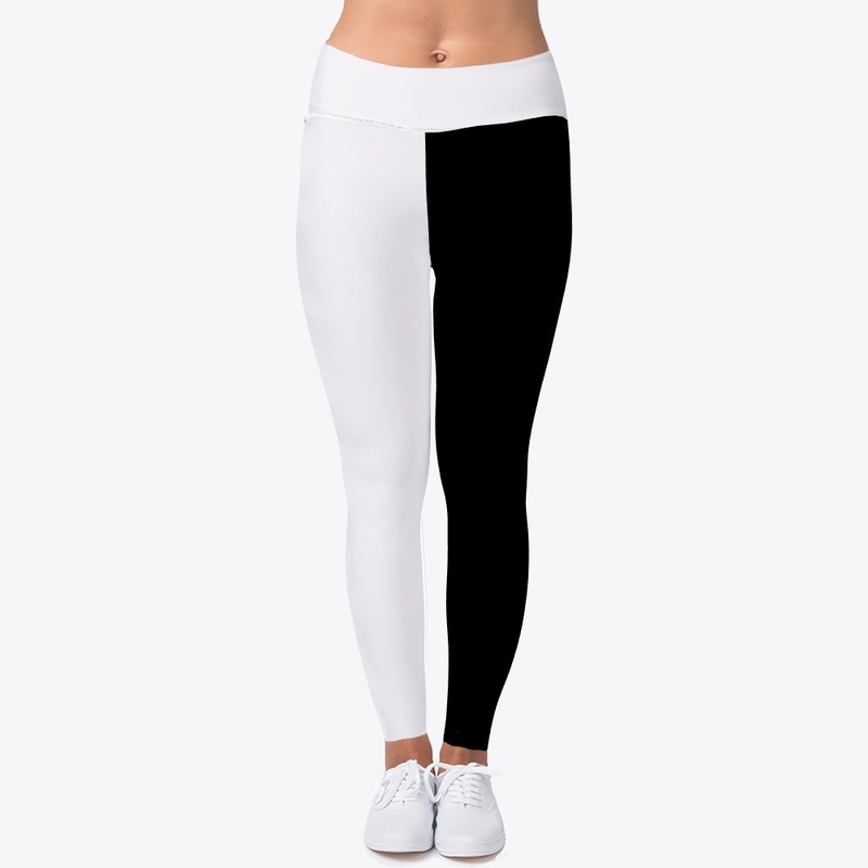 black white   yoga , fitness leggings