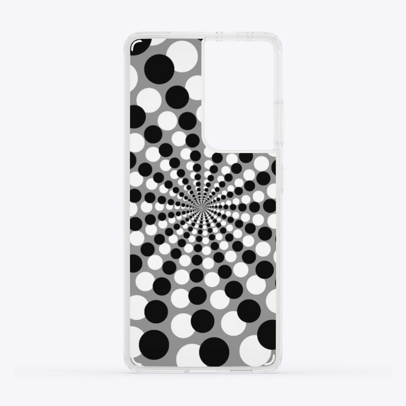Monochromatic Spiral Phone Case