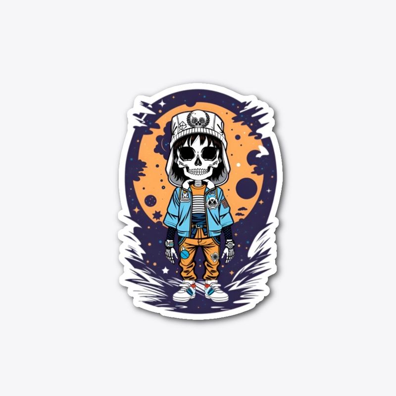 CHIBI SKELETON IN A ELEMENTARY UNIFORM