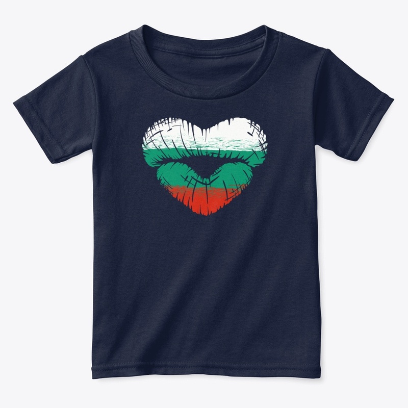 Bulgarian Flag Heart Kiss