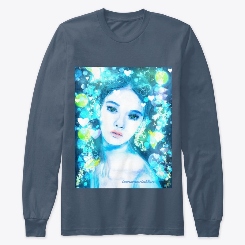 Lady in blue