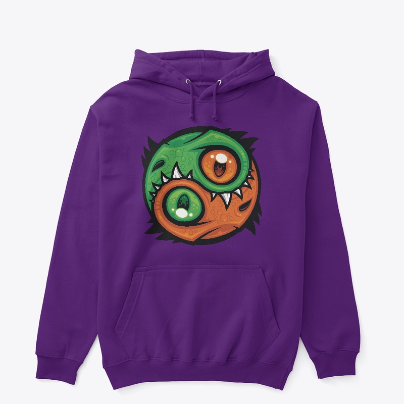 Green and Orange Yin Yang Dragons