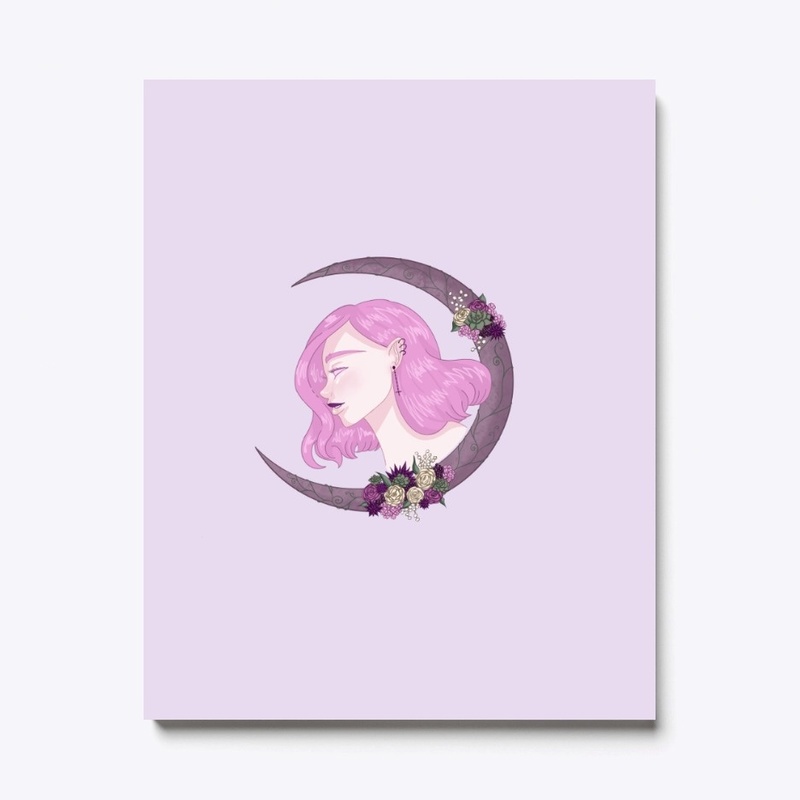 Pastel Goth Crescent Moon