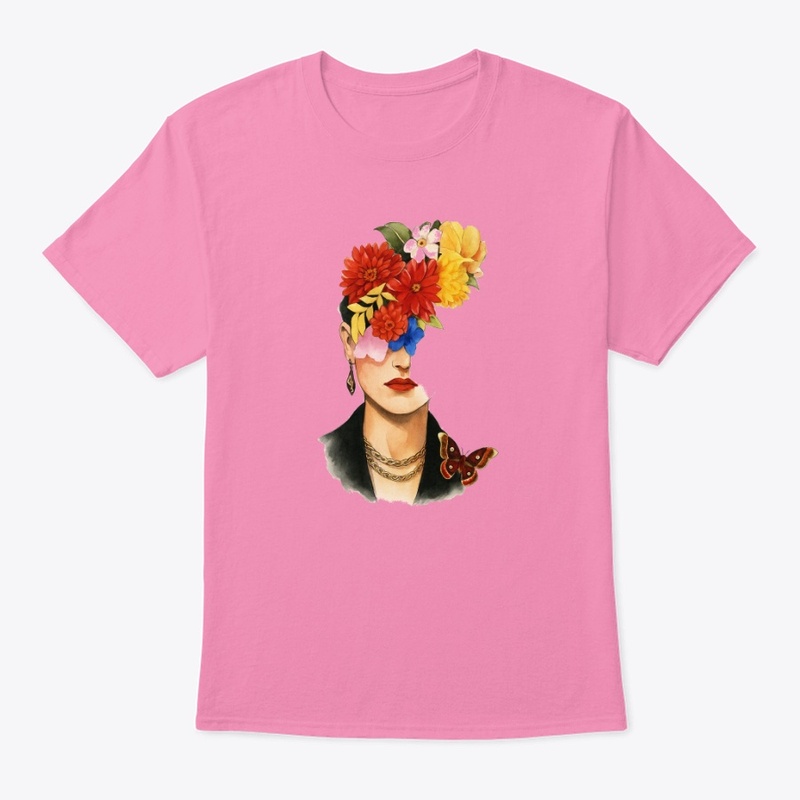 Floral Reflection – Abstract Mixed-Media