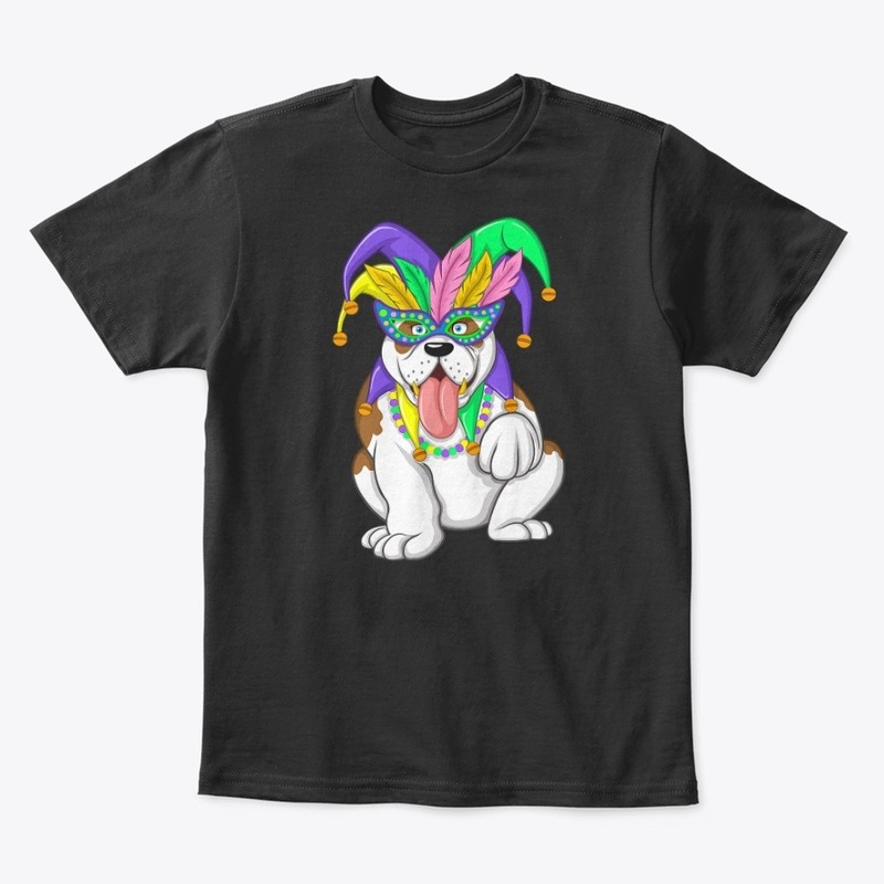 Mardi Gras English Bulldog Fat Tuesday 1