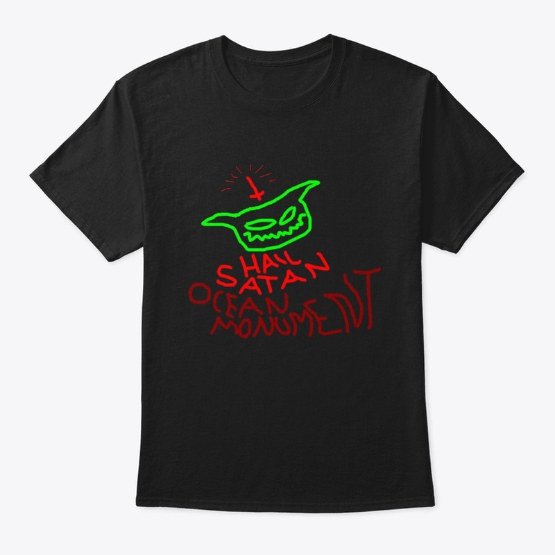 Hail Satan Ocean Monument Tee