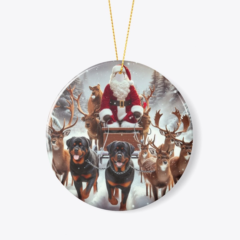Rottweilers and Santa