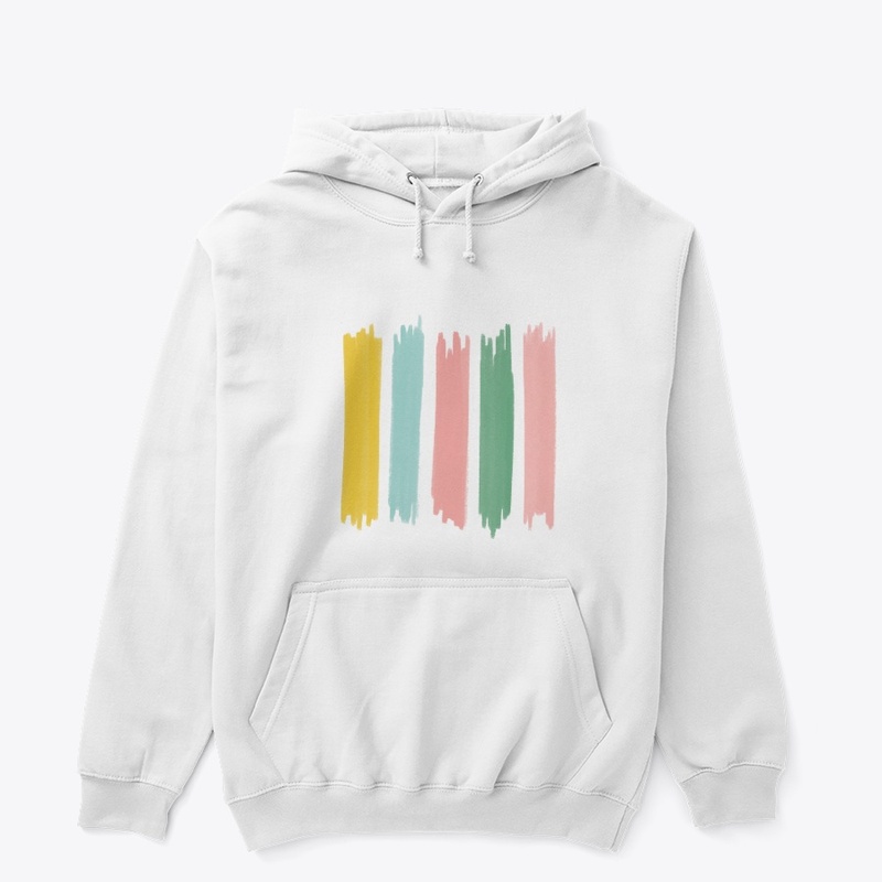 Colorful Brush Stroke - Hoodie