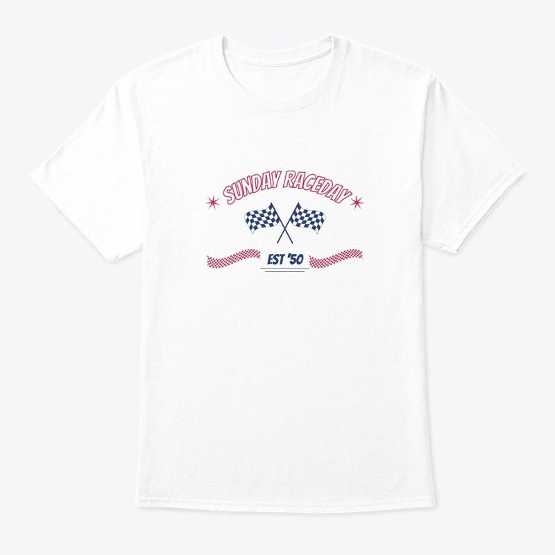 Sunday Raceday - Blue and Red