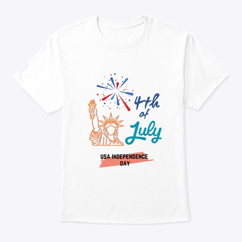 "USA independence day" White t-shirt