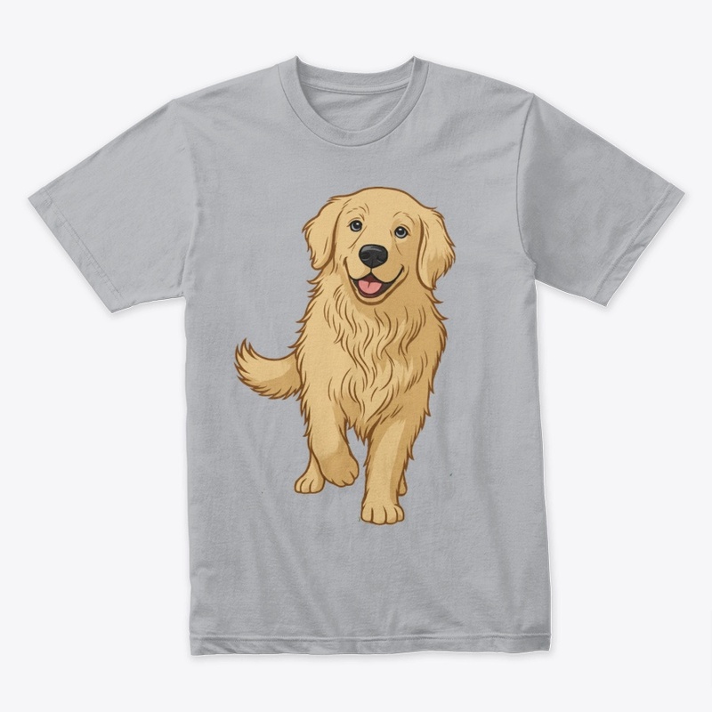 Happy Golden Retriever Design