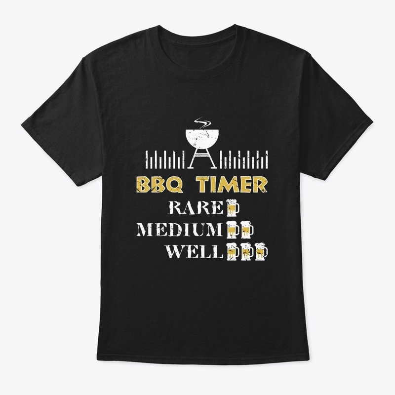 BBQ Timer Barbecue Shirt Funny Grill Gri