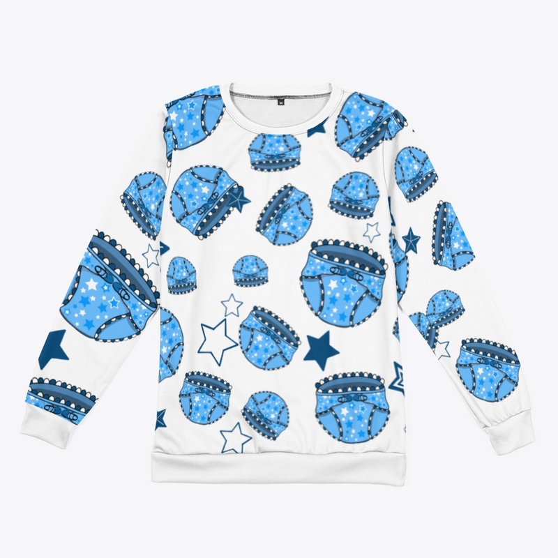 Blue Diaper print collection