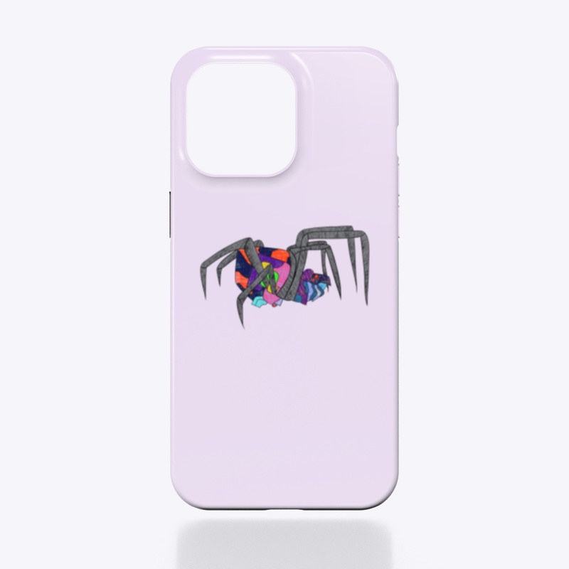 Black Widow Spider in Colorful Patterns 