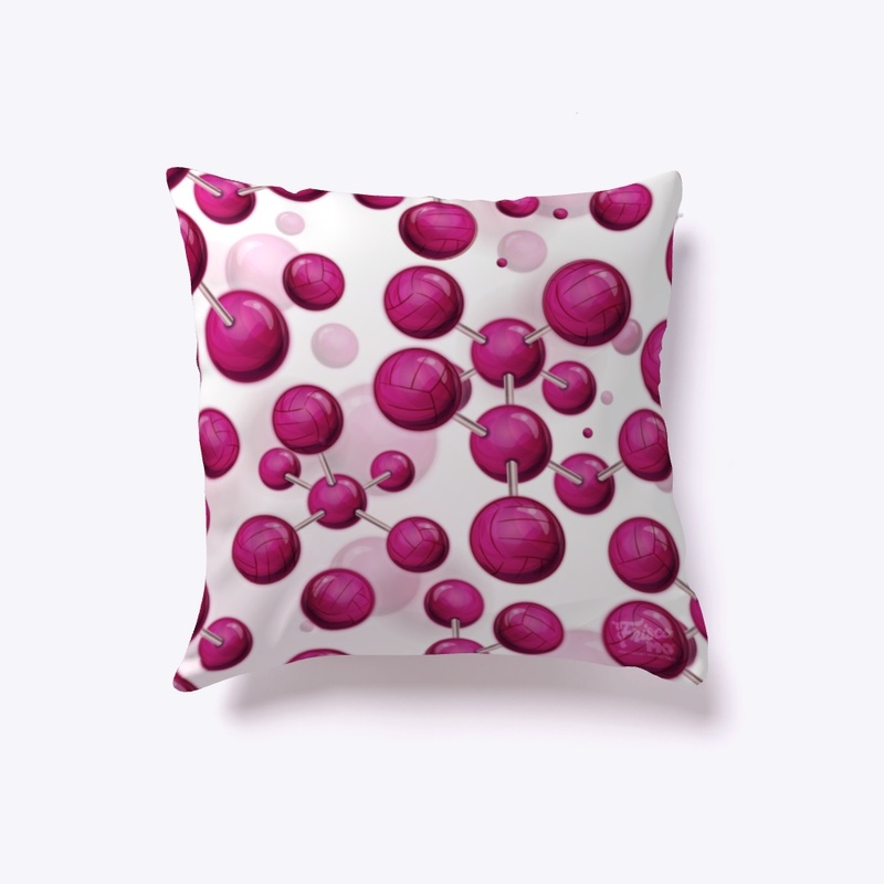 Volleyball Pink Elements Pillow