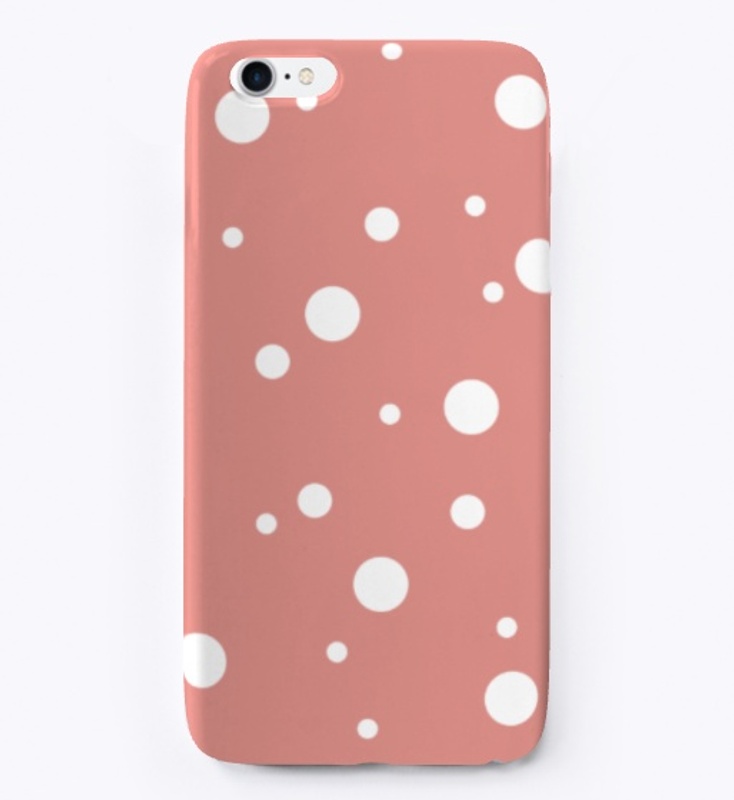 Landu - Minimal White Dots On Rose Pink