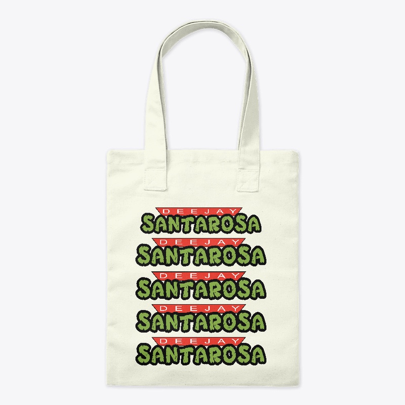 DJ SANTAROSA - GRN + RD Retro Logo