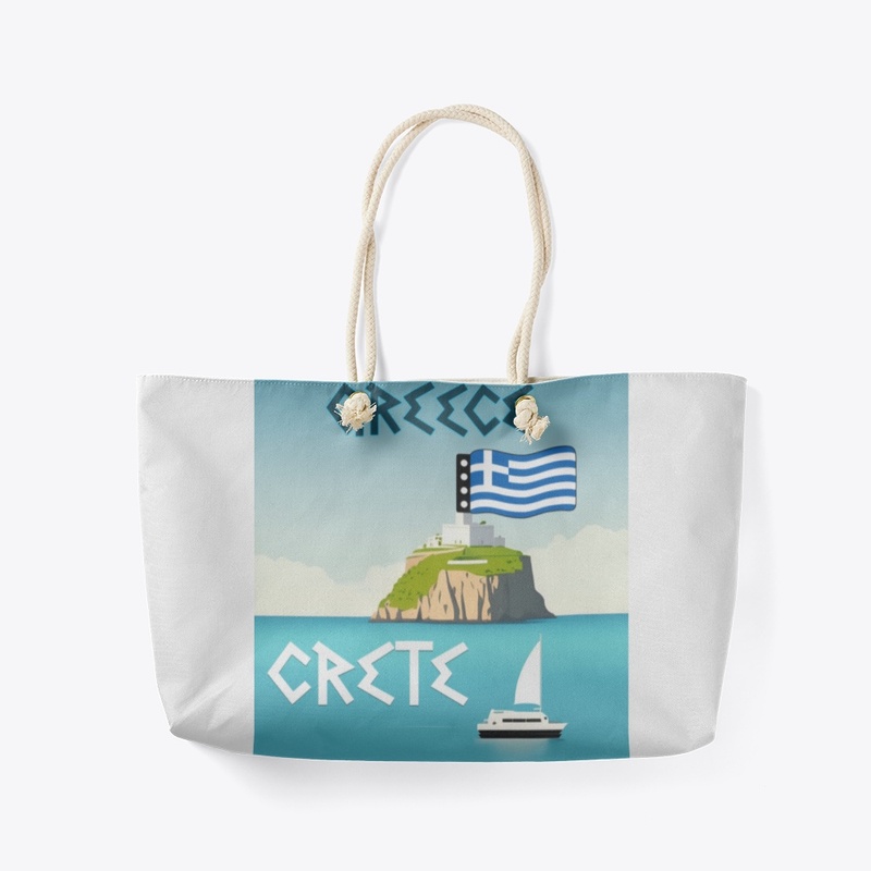Greece Crete Flag Map