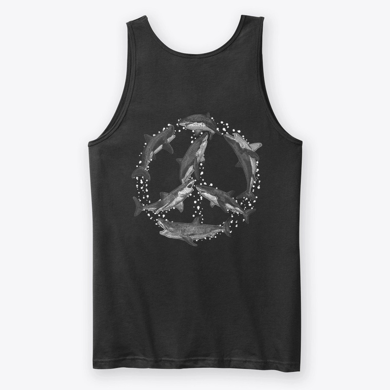 Great White Shark Peace (Grey)