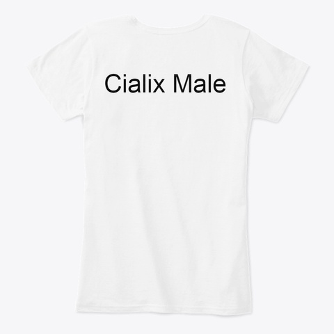 Cialix Male White T-Shirt Back