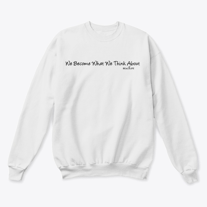 We Become What We Think About Black logo