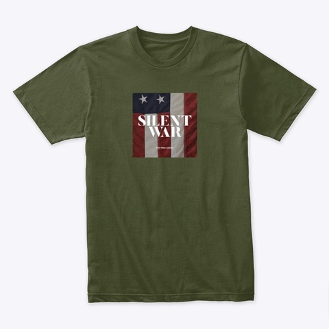 Silent War Tee Military Green T-Shirt Front