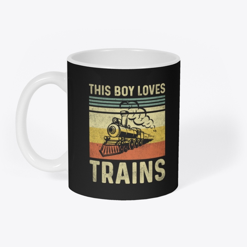 This Boy Loves Trains - Steam Locomotive