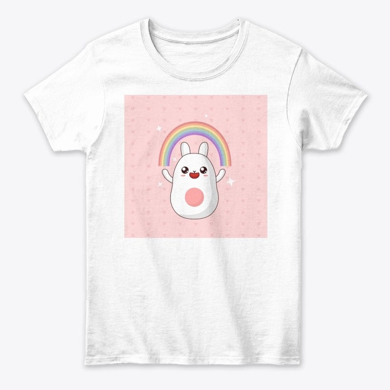Rainbow Cute Rabbit T-shirt